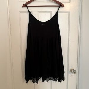 Lulus Rhiannon Black Lace Babydoll dress
